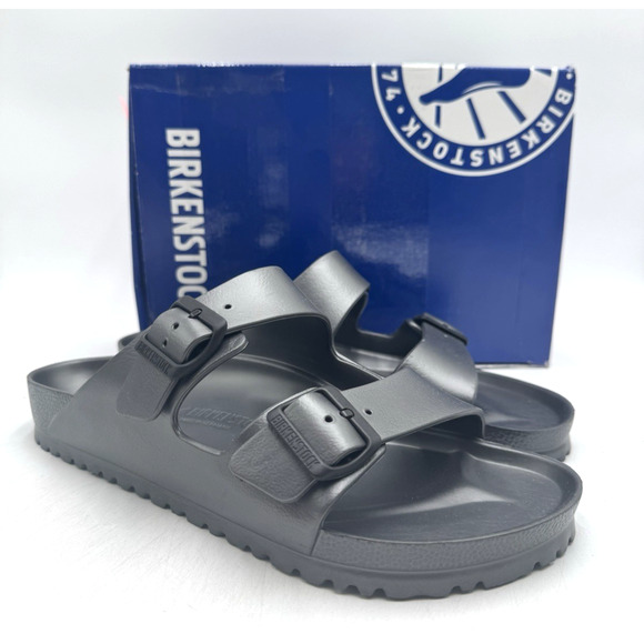 Birkenstock ARIZONA EVA Men's NEW Slide Grey EU Size 44 Regular (US 11) - Picture 1 of 11